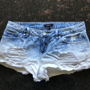 Distressed Jean short shorts